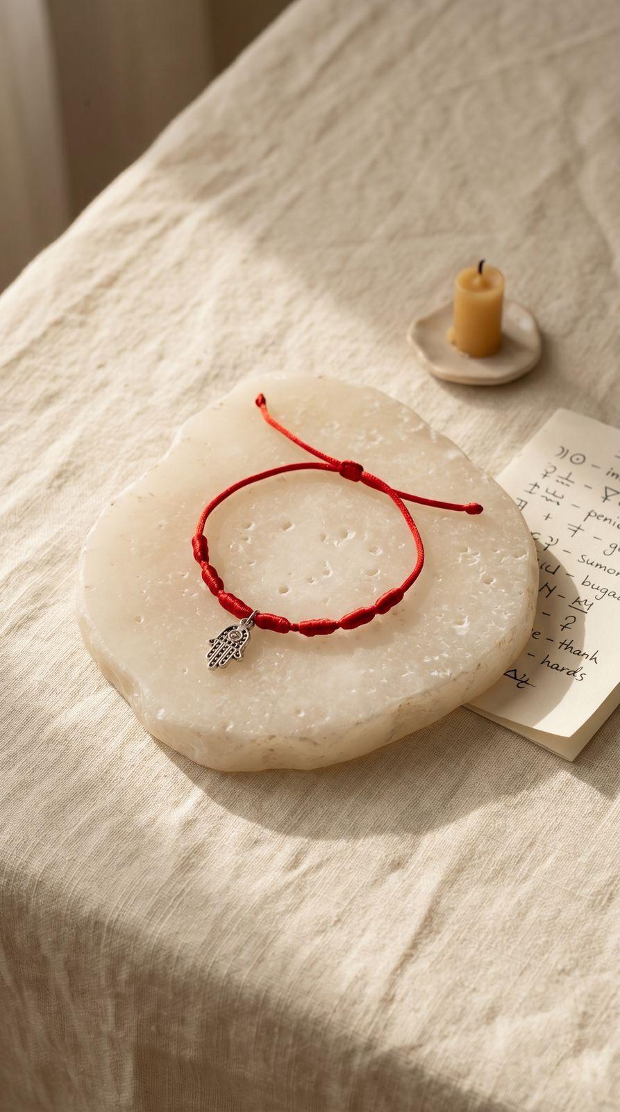Pulsera de 7 Nudos con Mano de Fátima (Hamsa): Protección Divina, Plenitud Vital y Buena Suerte (Amuleto Ancestral)