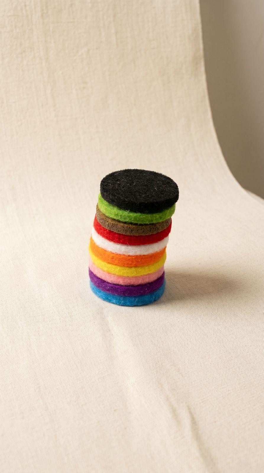 10 Collares Difusores para Joyería de Aromaterapia | Cajas de 30mm Reutilizables | Dijes con Filtros Lavables para Aceites Esenciales