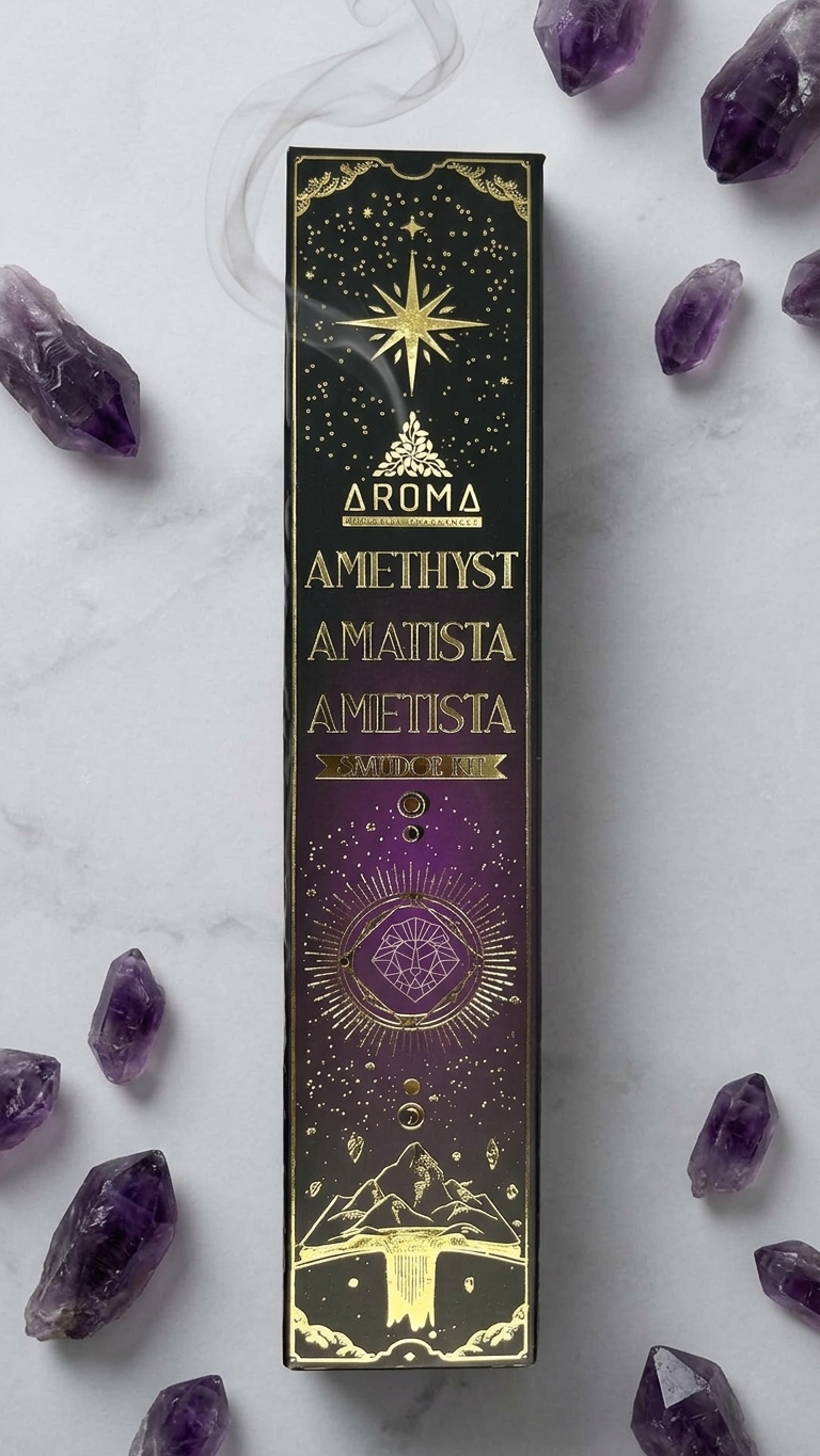 Incienso de Amatista: Paz Interior Profunda y Transmutación Espiritual (20g de incienso)