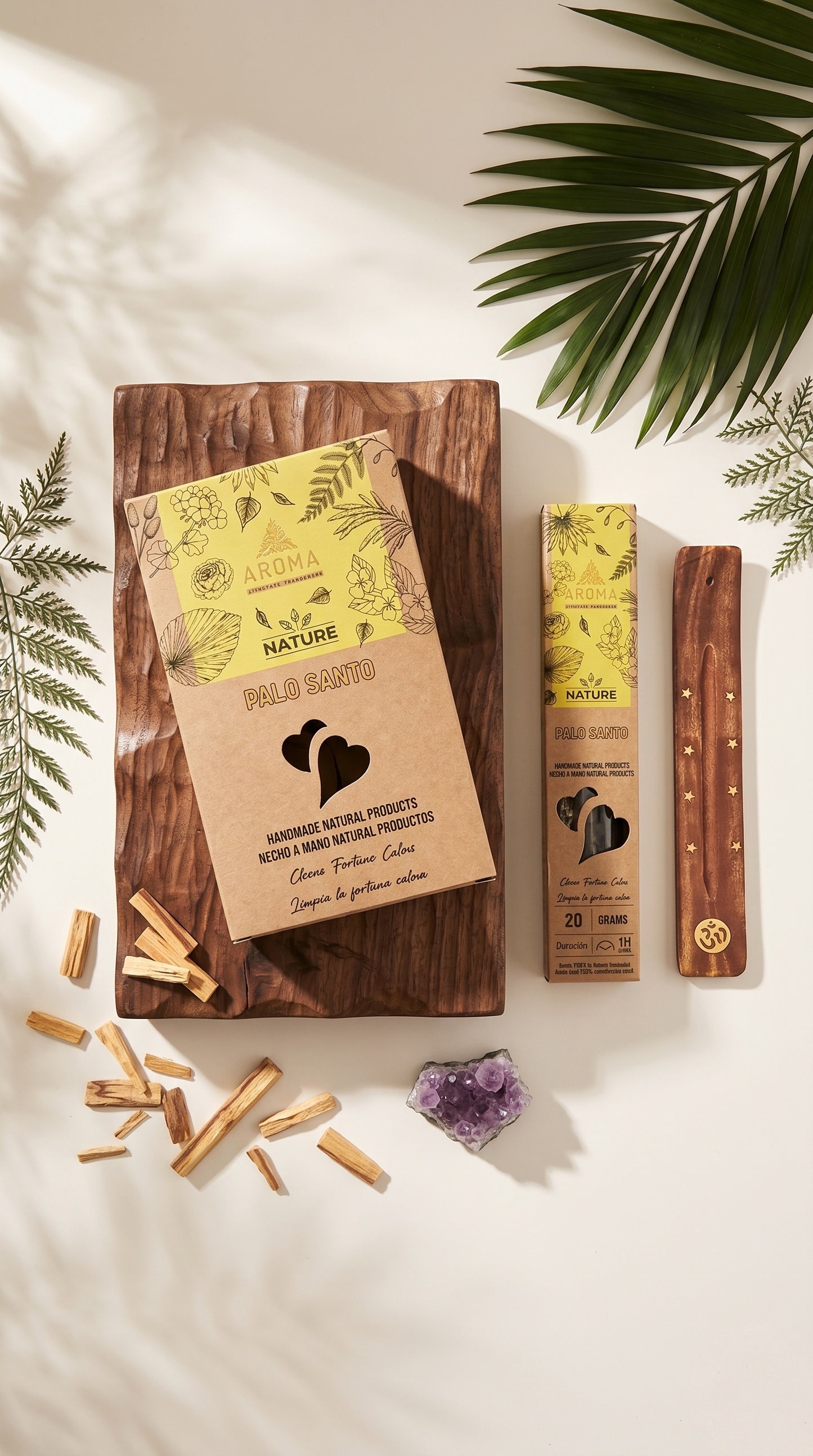 12 Cajetillas Incienso de Palo Santo Sagrado – Equilibra tus Sentidos y Sana tu Espacio | 100% Natural, Sin Químicos, Calidad Premium 【20g · 8 Varillas aprox】
