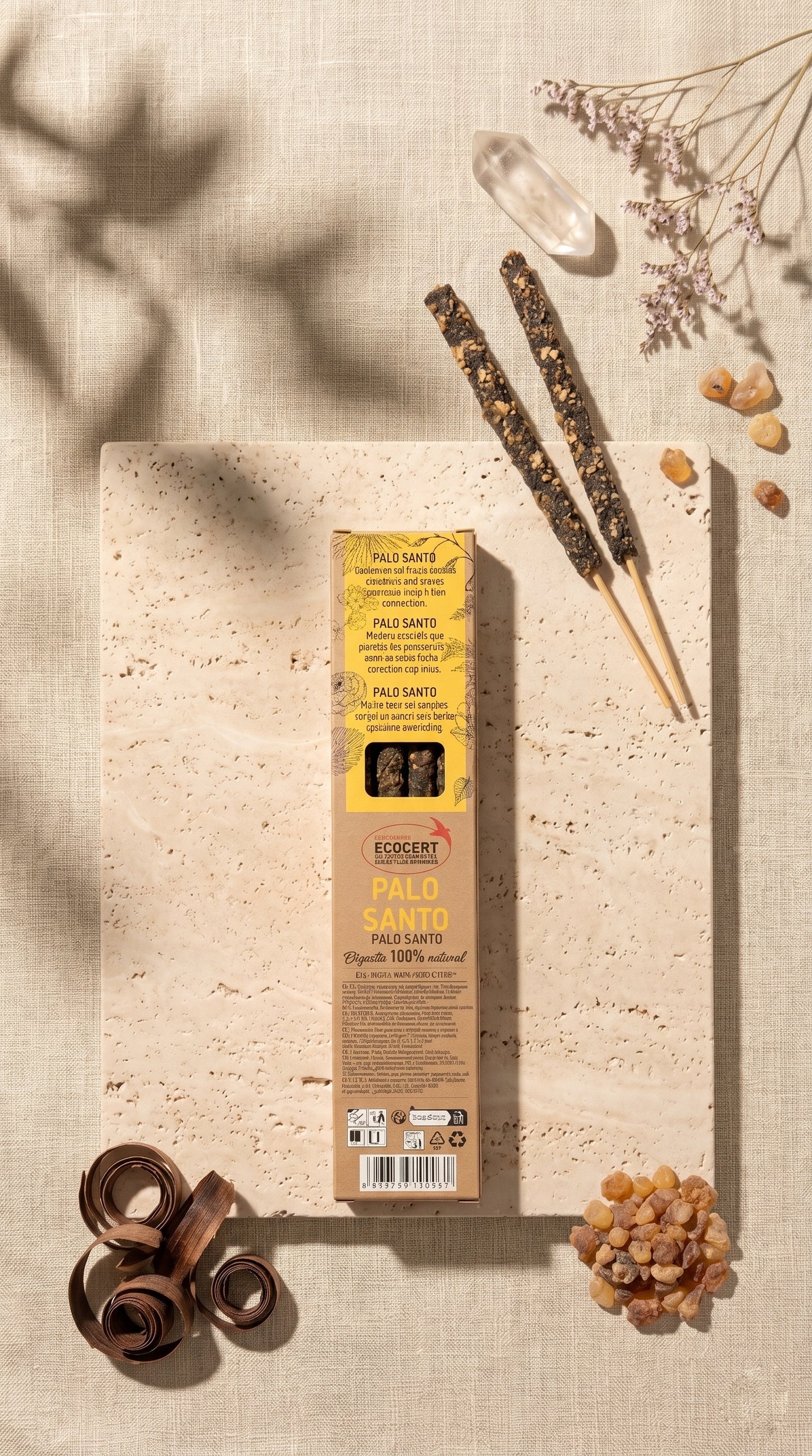 6 Cajetillas Incienso de Palo Santo Sagrado – Equilibra tus Sentidos y Sana tu Espacio | 100% Natural, Sin Químicos, Calidad Premium 【20g · 8 Varillas aprox】