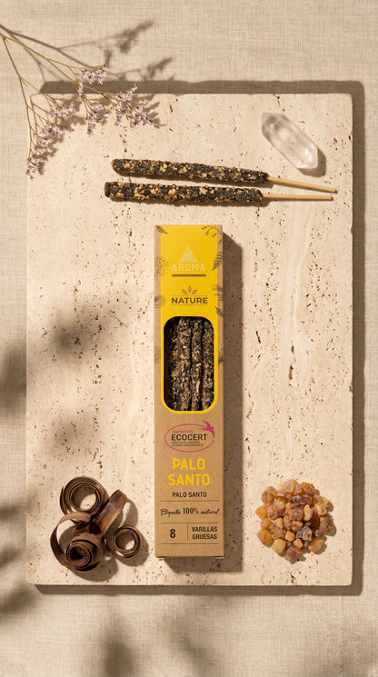 Incienso de Palo Santo Sagrado – Purifica tu Energía y Atrae la Armonía | 100% Natural, Sin Químicos, Calidad Premium 【20g · 8 Varillas aprox】