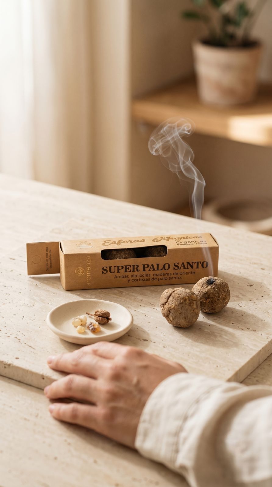 Esferas Mágicas Super Palo Santo: Reconexión Espiritual y Ahumado Sagrado | 4 Bombitas de Defumación