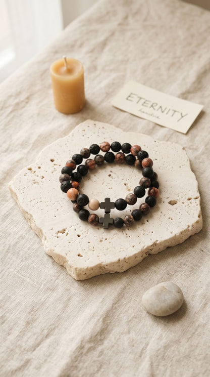 Pulsera de Piedras Preciosas (Eternidad): Alta Vibración y Conexión Espiritual (Minerales Naturales)