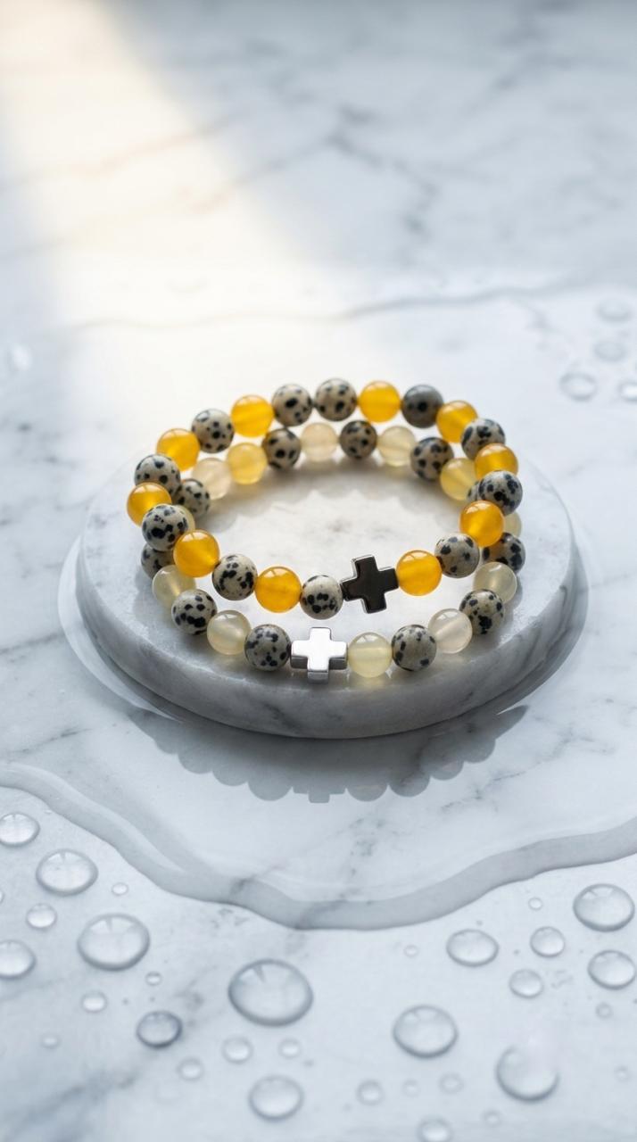 2 Pulsera de Piedras Preciosas (Protección): Escudo Energético y Disolución de Negatividad (Minerales Naturales)