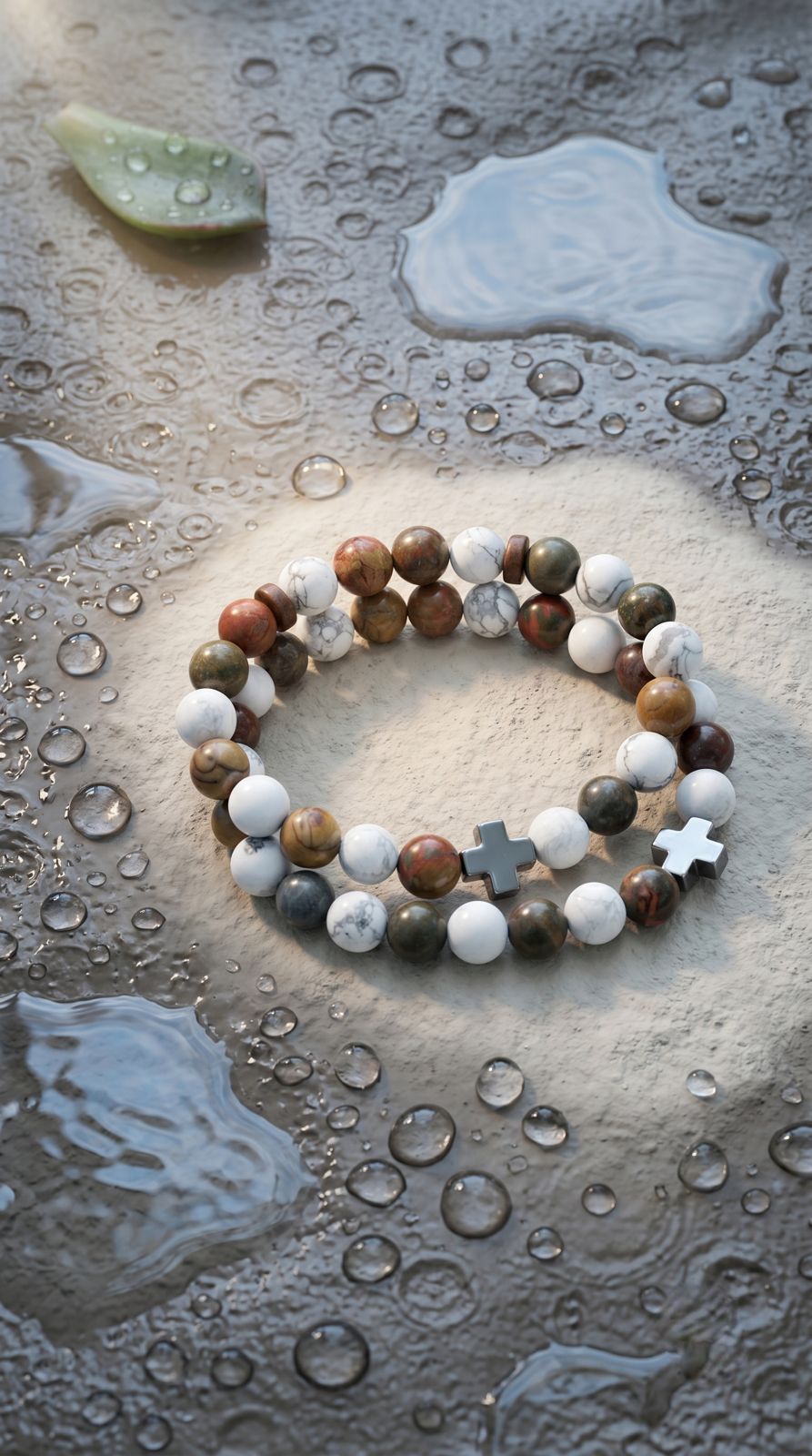 2 Pulsera de Piedras Preciosas (Paz): Calma Interior y Alivio del Estrés (Minerales Naturales)