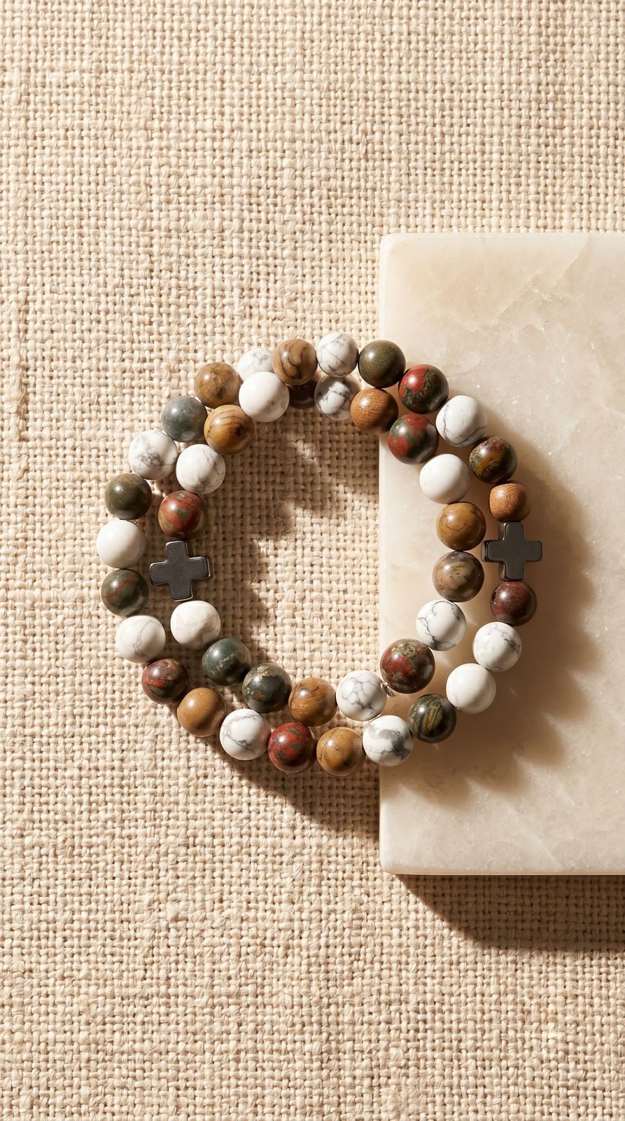 2 Pulsera de Piedras Preciosas (Paz): Calma Interior y Alivio del Estrés (Minerales Naturales)