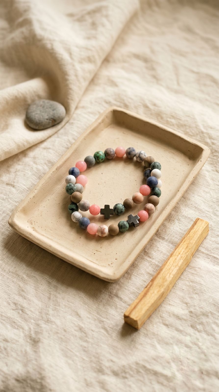 Pulsera de Piedras Preciosas (Armonía): Equilibrio Integral y Reset Emocional (Minerales Naturales)