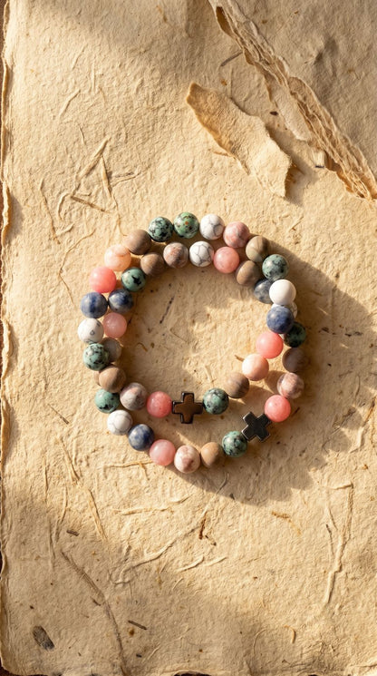 Pulsera de Piedras Preciosas (Armonía): Equilibrio Integral y Reset Emocional (Minerales Naturales)