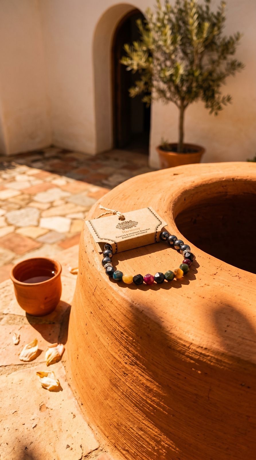 Pulsera de Piedra Preciosa (Arcoiris Magnético): Alineación de Chakras, Vitalidad Exponencial y Balance Total (Minerales Naturales)