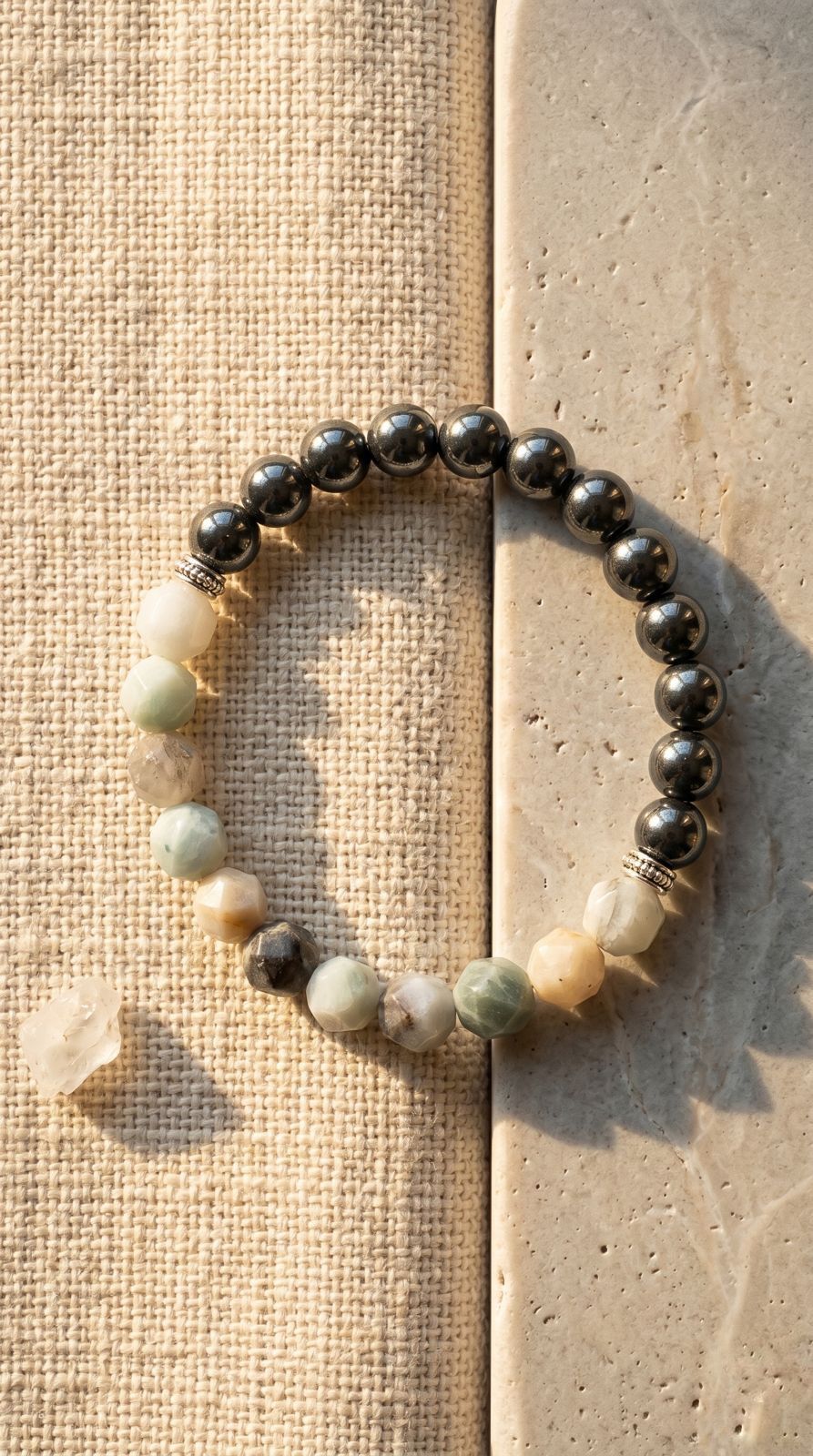 Pulsera de Piedra Preciosa (Jade de Montaña Magnético): Fuerza Ancestral, Superación de Miedos y Enraizamiento Seguro (Mineral Natural)