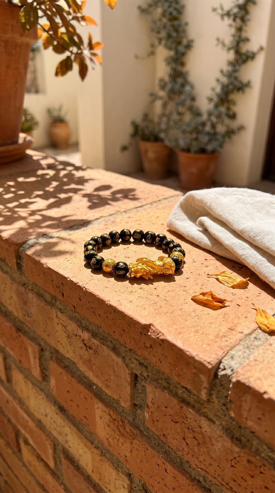 Pulsera de Piedra Preciosa (Obsidiana Negra Pixiu Feng Shui 10mm): Riqueza Absoluta, Protección Energética y Abundancia Ilimitada (Mineral Natural)