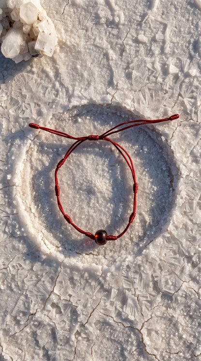 Pulsera de Piedra Preciosa (7 Nudos con Ojo de Tigre): Coraje Absoluto, Protección Espejo y Éxito Financiero (Mineral Natural)