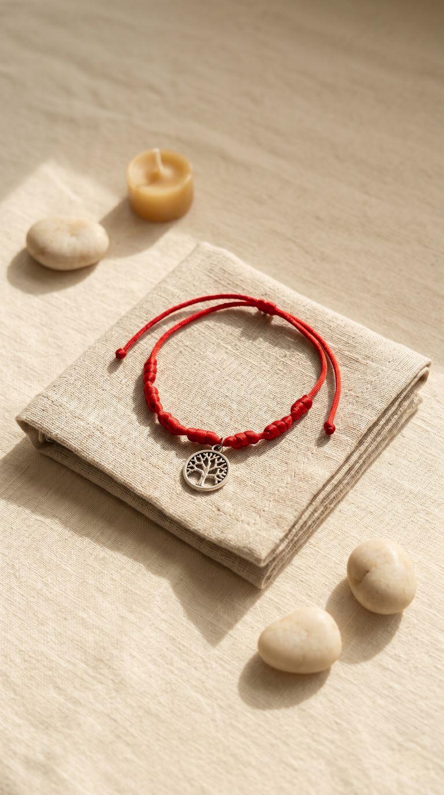 Pulsera de 7 Nudos con Árbol de la Vida: Crecimiento Personal, Estabilidad Absoluta y Conexión Universal (Amuleto Ancestral)