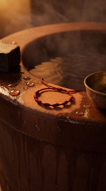 Pulsera de 7 Nudos Cuerda Roja: Protección Divina, Energía Vital y Éxito Absoluto (Amuleto Ancestral)