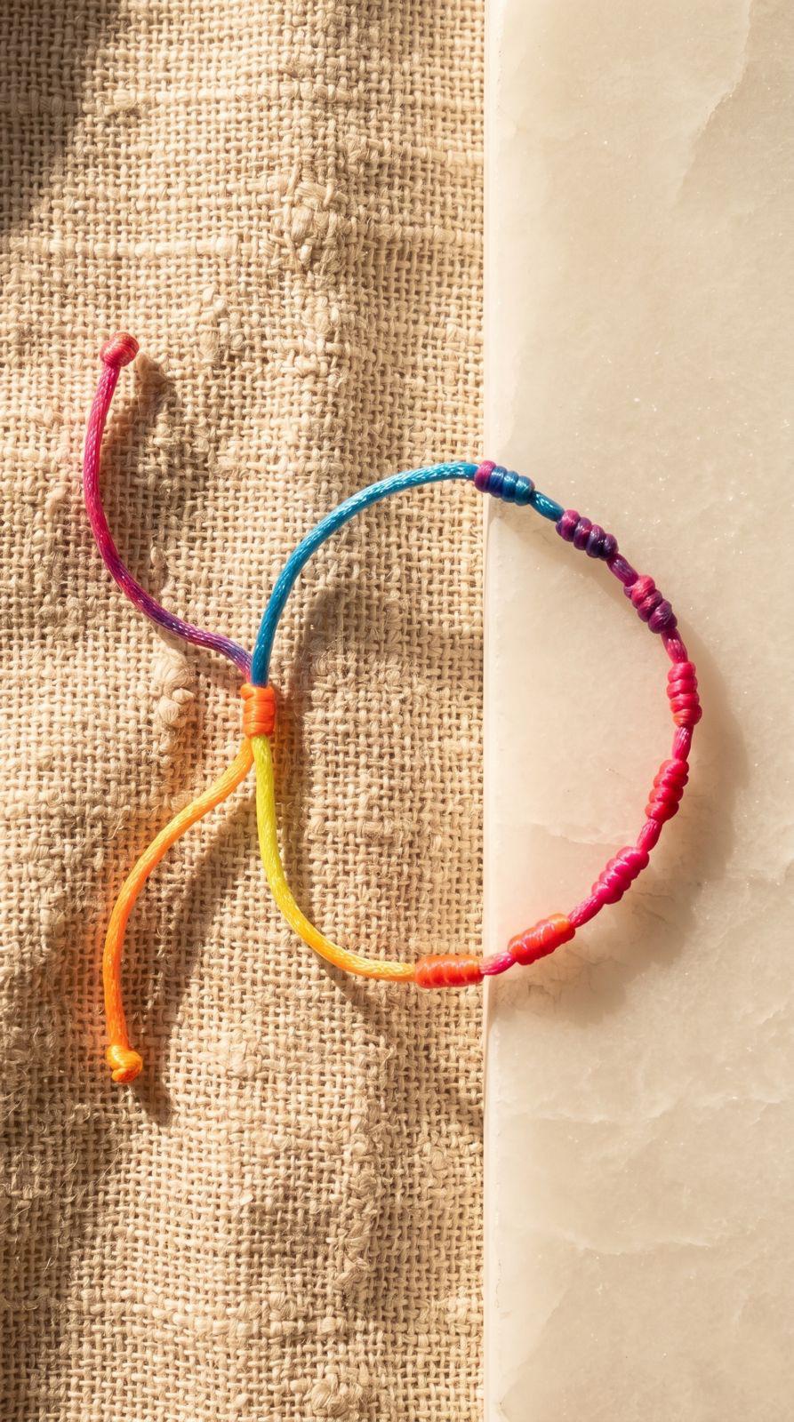 Pulsera de 7 Nudos Amistad: Unión Eterna, Lealtad Inquebrantable y Cariño Sagrado (Amuleto de Poder)