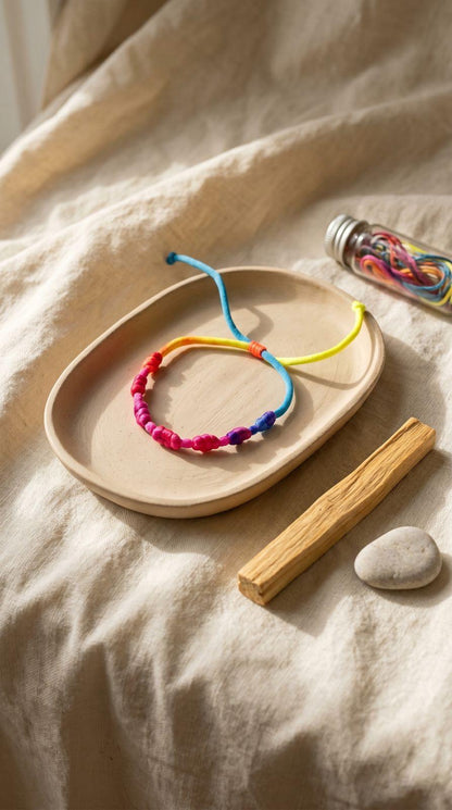 Pulsera de 7 Nudos Amistad: Unión Eterna, Lealtad Inquebrantable y Cariño Sagrado (Amuleto de Poder)