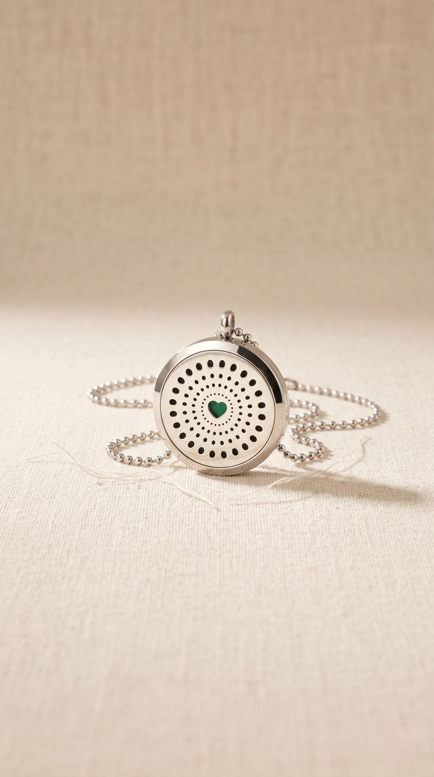 Collar de Joyería de Aromaterapia (Corazón de Diamantes - 30mm): Amor Incondicional, Magnetismo Personal y Calma Portátil (Acero Inoxidable)