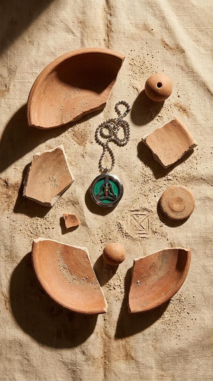 Collar de Joyería de Aromaterapia (Yoga Chakra - 30mm): Iluminación Interior, Alineación Energética y Calma Portátil (Acero Inoxidable)