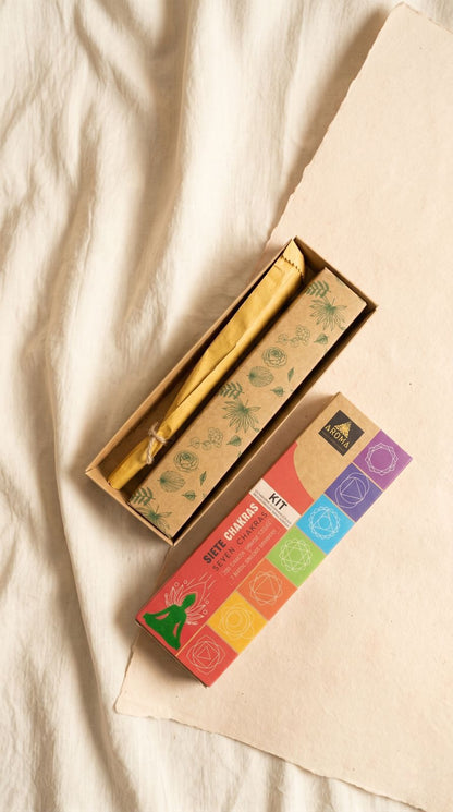 Kit Siete Chakras: Ofrenda Sagrada y Armonización Integral (7 Barritas + 7 Bombitas Defumación)
