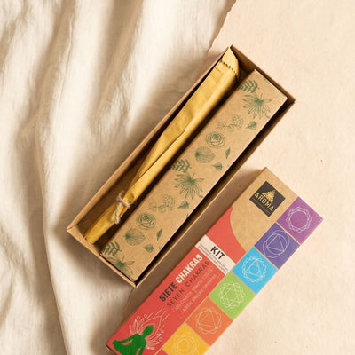 Kit Siete Chakras: Ofrenda Sagrada y Armonización Integral (7 Barritas + 7 Bombitas Defumación)