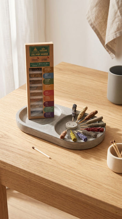 Kit Incienso Lollipop: Conexión Nativa y Claridad Botánica (9 Barritas Gruesas)