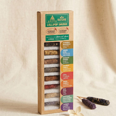 Kit Incienso Lollipop: Conexión Nativa y Claridad Botánica (9 Barritas Gruesas)