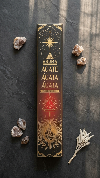 Incienso de Ágata: Equilibrio Ancestral y Conexión con la Tierra (20g de incienso)