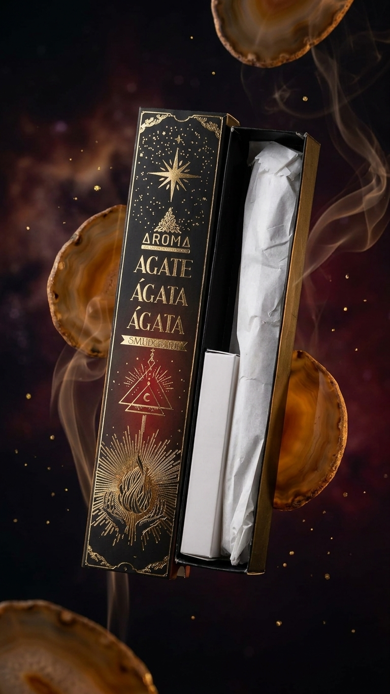 Incienso de Ágata: Equilibrio Ancestral y Conexión con la Tierra (20g de incienso)