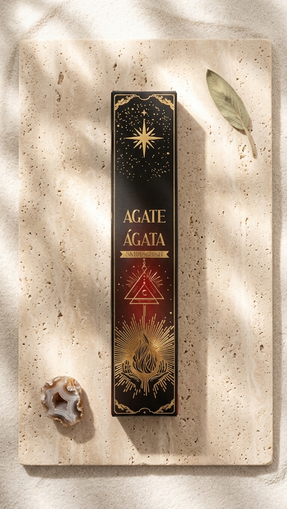Incienso de Ágata: Equilibrio Ancestral y Conexión con la Tierra (20g de incienso)