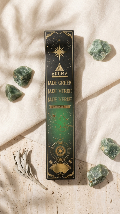 Incienso de Jade Verde: Prosperidad Infinita y Sabiduría en los Negocios (20g de incienso)
