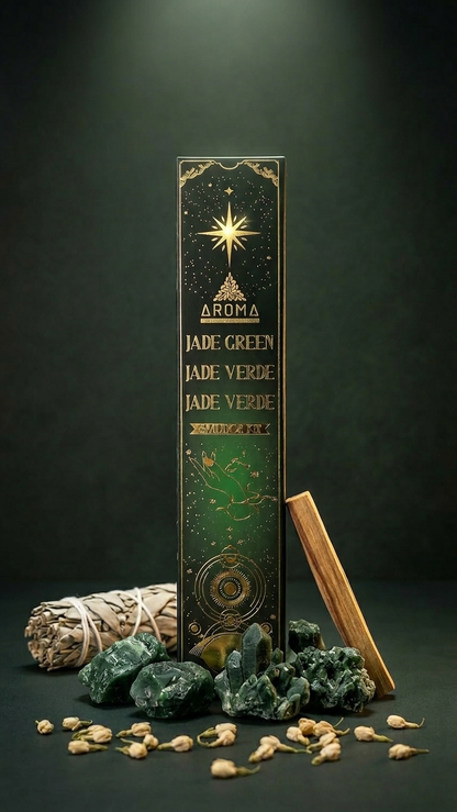 Incienso de Jade Verde: Prosperidad Infinita y Sabiduría en los Negocios (20g de incienso)