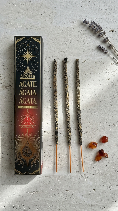 Incienso de Ágata: Equilibrio Ancestral y Conexión con la Tierra (20g de incienso)