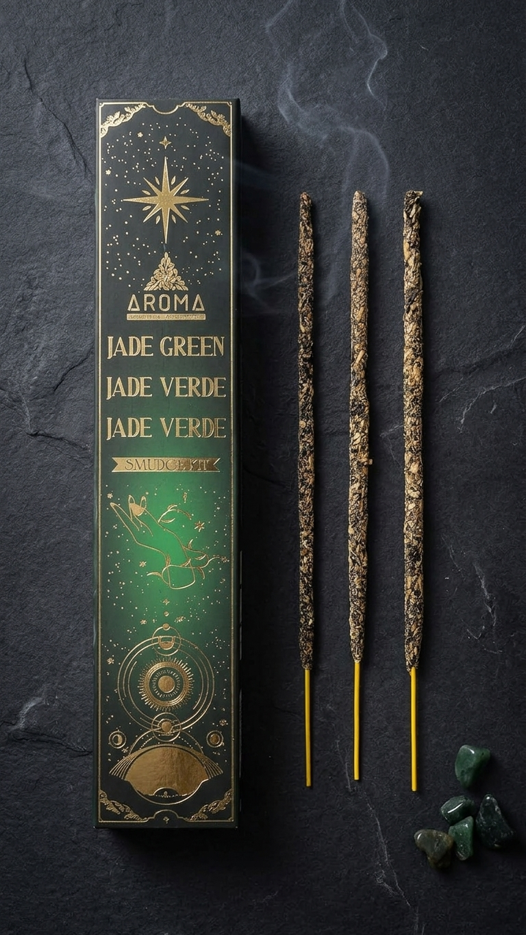 Incienso de Jade Verde: Prosperidad Infinita y Sabiduría en los Negocios (20g de incienso)