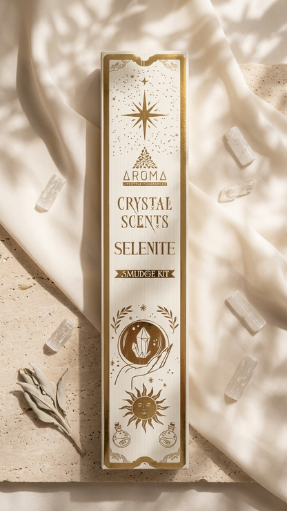 Incienso de Selenita: Claridad Divina y Limpieza del Aura (20g de incienso)