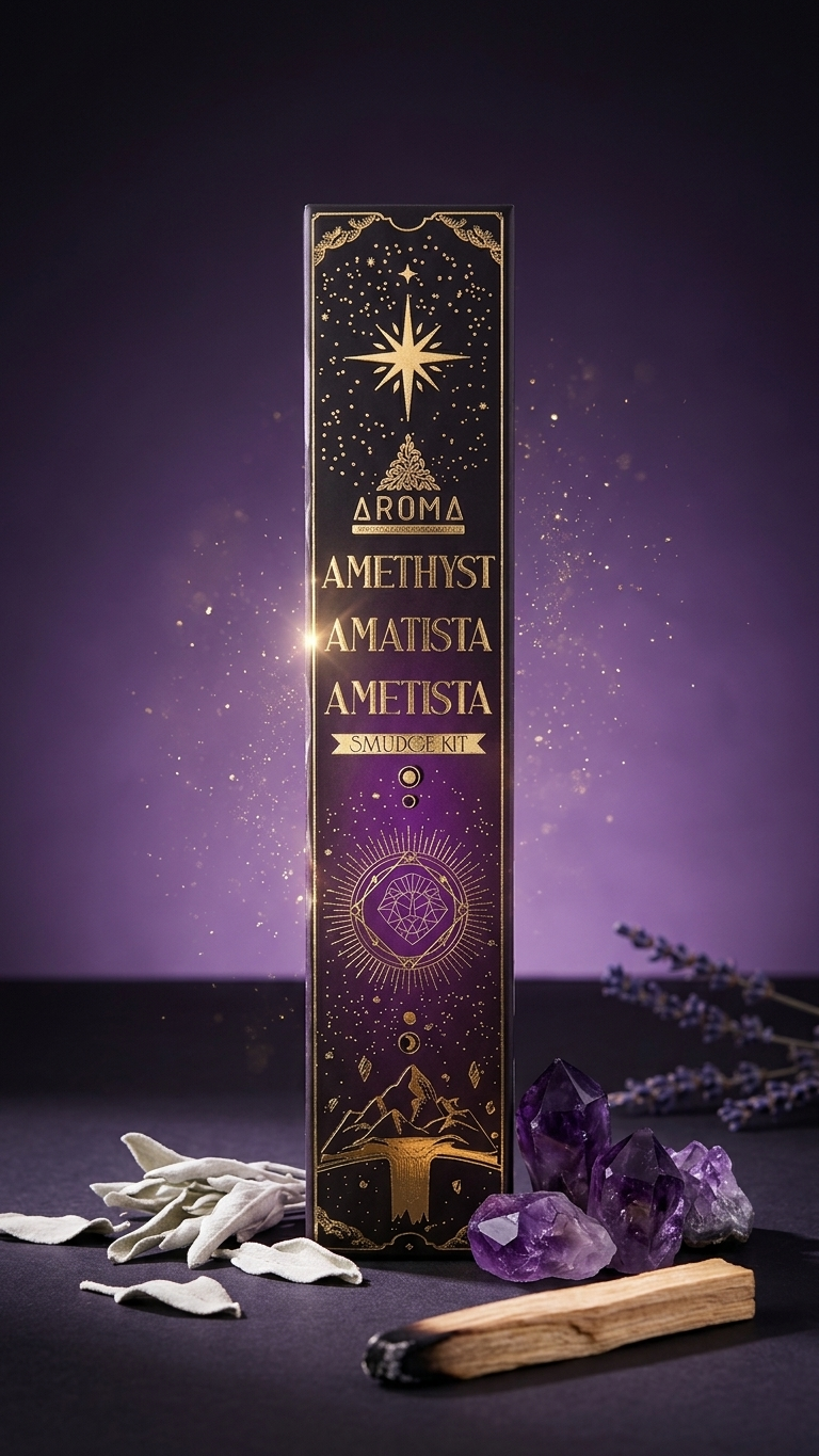 Incienso de Amatista: Paz Interior Profunda y Transmutación Espiritual (20g de incienso)