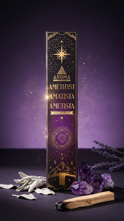 Incienso de Amatista: Paz Interior Profunda y Transmutación Espiritual (20g de incienso)