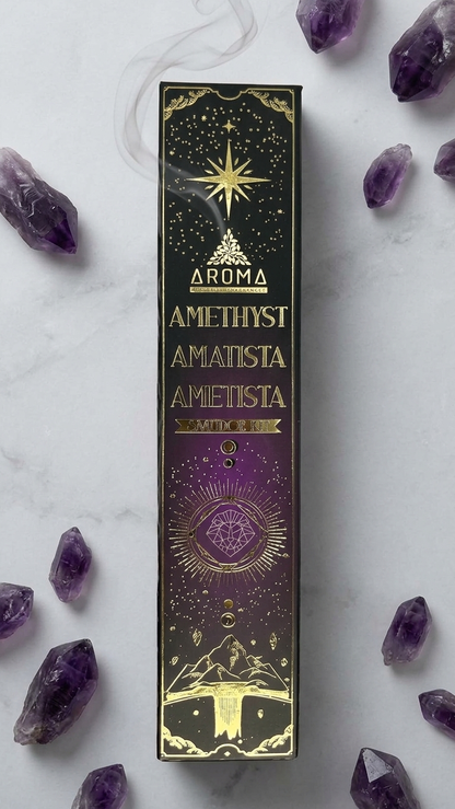 Incienso de Amatista: Paz Interior Profunda y Transmutación Espiritual (20g de incienso)