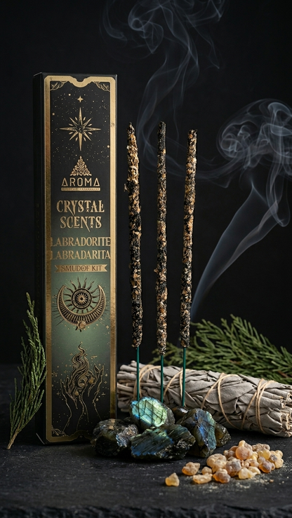 Incienso de Labradorita: Magia Interior y Transformación Personal (20g de incienso)