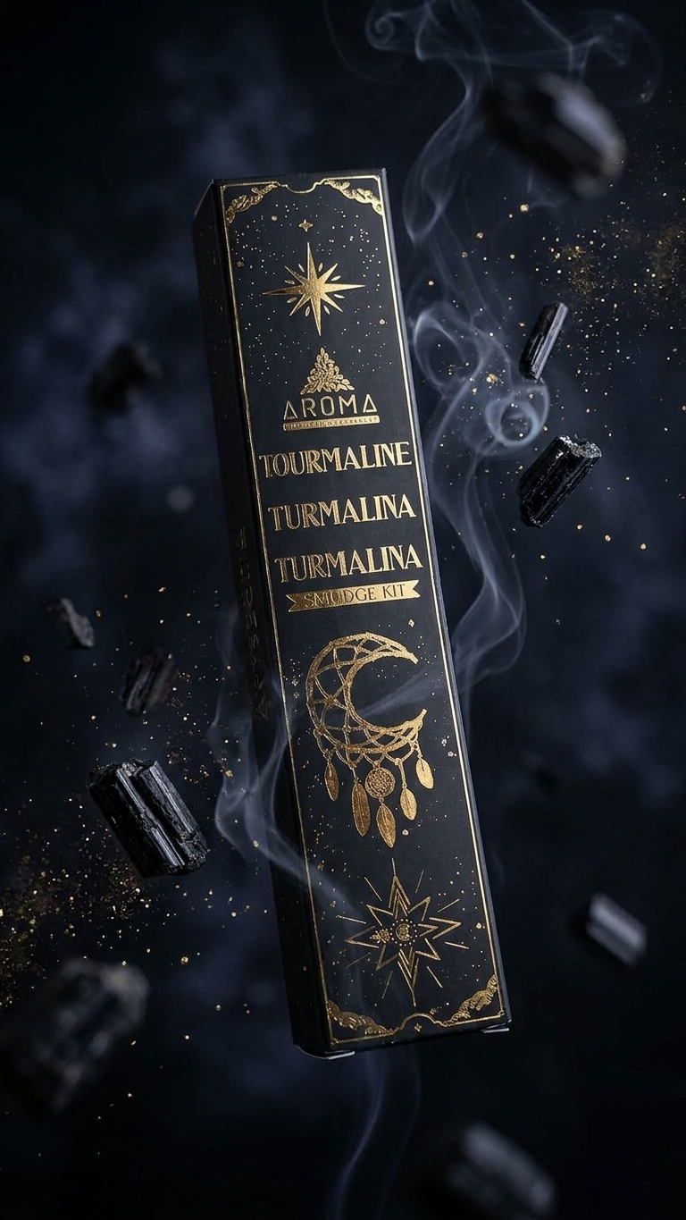 Incienso de Turmalina: Escudo Protector y Enraizamiento Energético (20g de incienso)