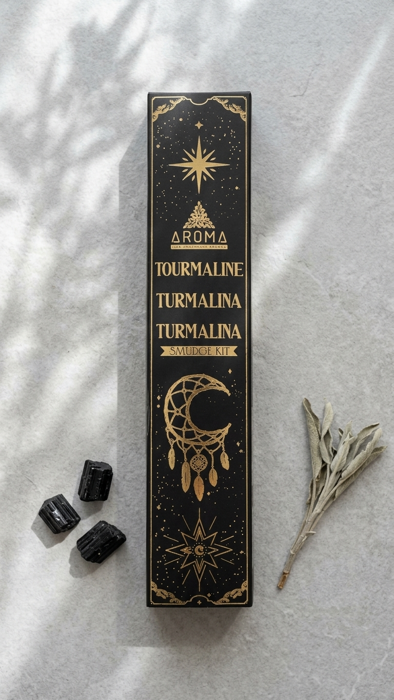Incienso de Turmalina: Escudo Protector y Enraizamiento Energético (20g de incienso)