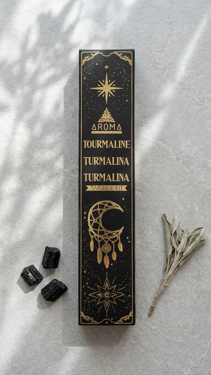 Incienso de Turmalina: Escudo Protector y Enraizamiento Energético (20g de incienso)