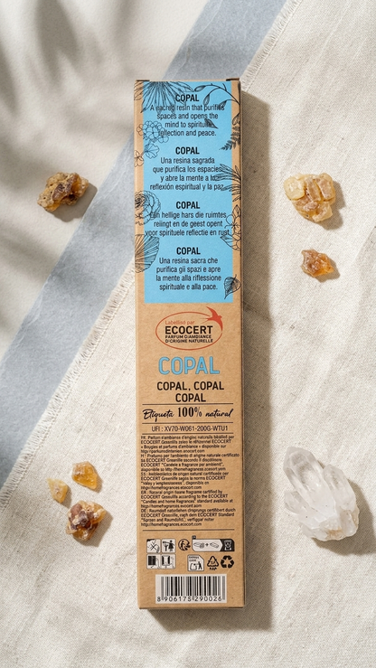 12 Cajetillas Incienso de Copal Ancestral – Limpieza Energética Profunda y Protección | 100% Natural, Sin Químicos, Calidad Premium【20g · 8 Varillas aprox】