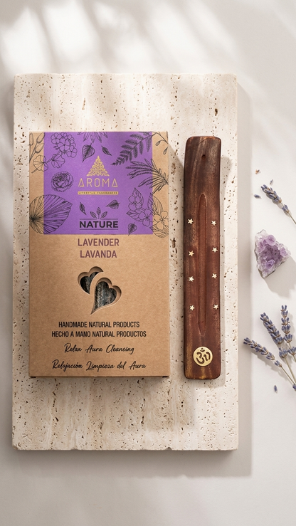 12 Cajetillas Incienso de Lavanda Relajante – Calma Profunda y Sueño Reparador | 100% Natural, Sin Químicos, Calidad Premium 【20g · 8 Varillas aprox】