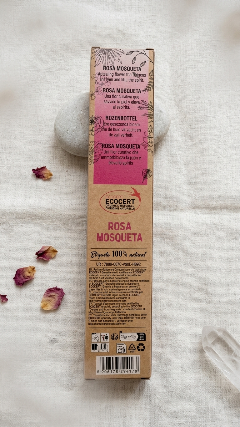 12 Cajetillas Incienso de Rosa Mosqueta – Cicatrización Emocional y Superación del Pasado | 100% Natural, Sin Químicos, Calidad Premium 【20g · 8 Varillas aprox】