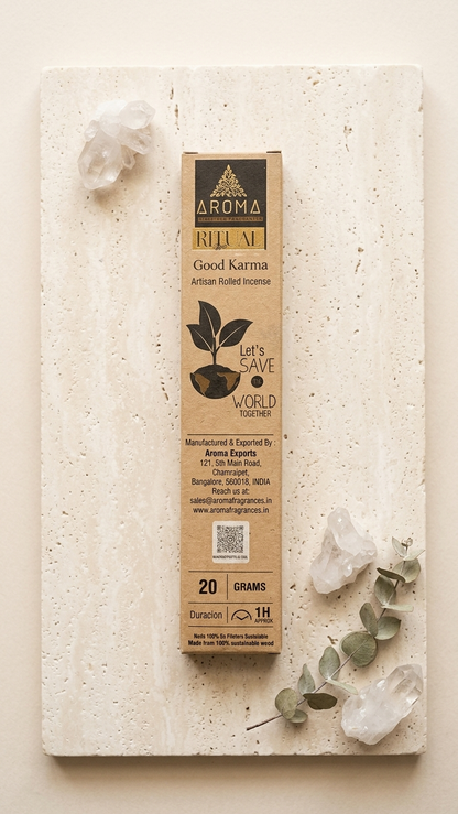 Incienso Ritual Buen Karma (Buen Karma) – Liberación Karmática y Sincronicidad Afortunada | Cajita de 20g con Mensaje Inspirador