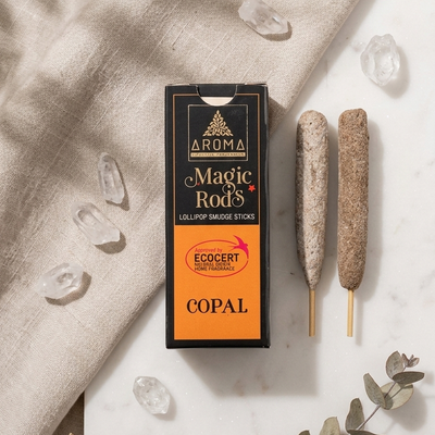 Incienso Lollipop Copal (Magic Rods) – Ofrenda Sagrada y Conexión Divina | Sahumado Intenso | 4 Barritas Gruesas
