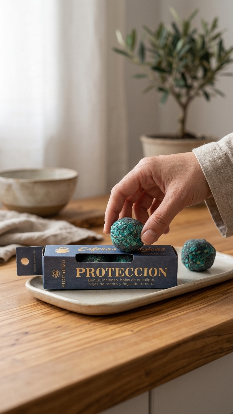 Esferas Mágicas Protección: Soberanía Energética y Blindaje Herbal | 4 Bombitas de Defumación